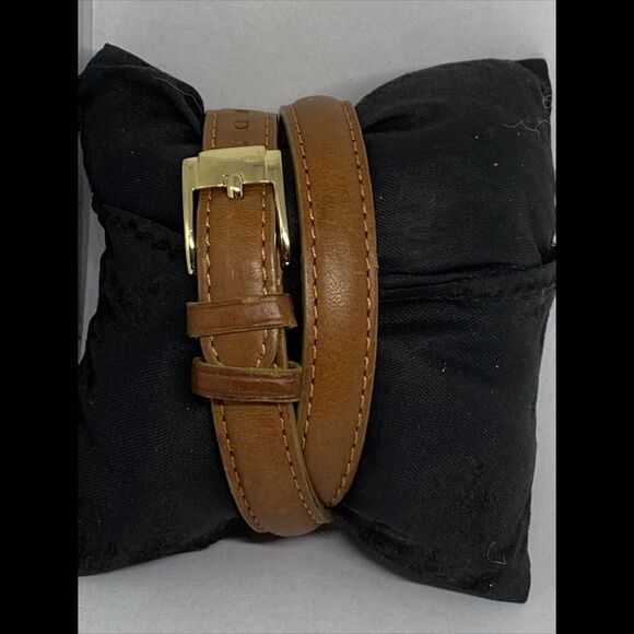 Michael Kors Slim Runway MK2327 Women's Brown Leather Analog Dial Watch UC624 - Picture 6 of 12